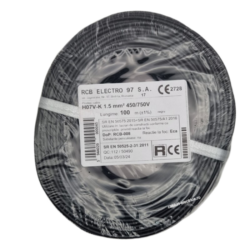 Conductor MYF 1.5 negru